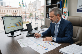 Gestor municipal analisando repasses de emendas parlamentares para prefeituras em 2026